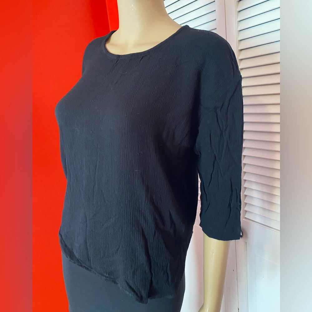 Essay Petites by Sharon Anthony cute vintage half sleeve shirt in size 10.